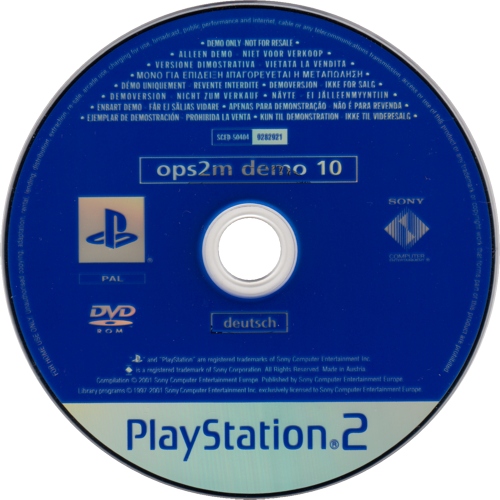OPM2 Demo-DVD 09/2001 Image 2