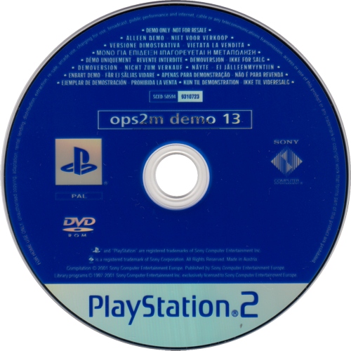 OPM2 Demo-DVD 12/2001 Image 2