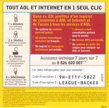 Back of disc 1 advertisement