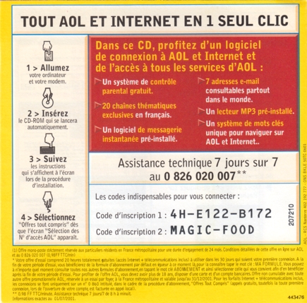 Back of disc 2 advertisement