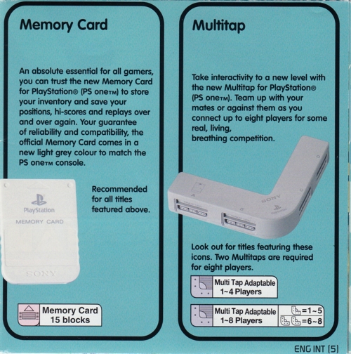 Back of folded poster