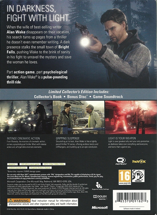 Back of slipover cover