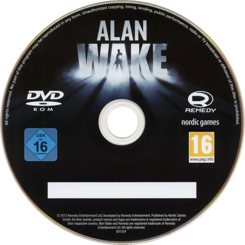 Game disc (censored Steam-key)