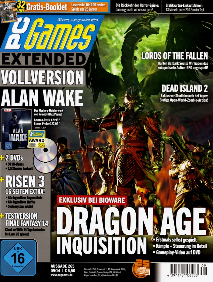 Front of magazine