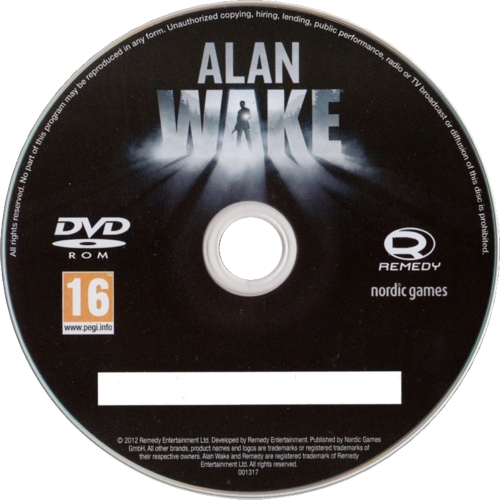 Game disc (censored Steam-key)