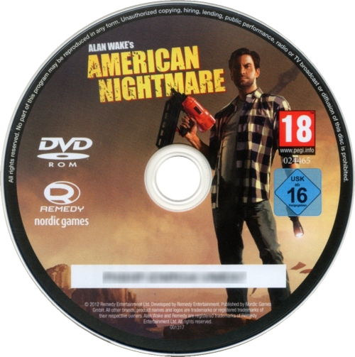 Disc (the disc key has been censored)
