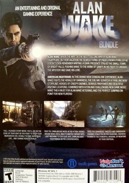 Back of slipcover (scan is slightly cut at top and bottom)