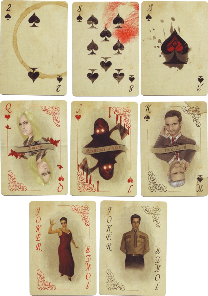 Some of the playing cards
