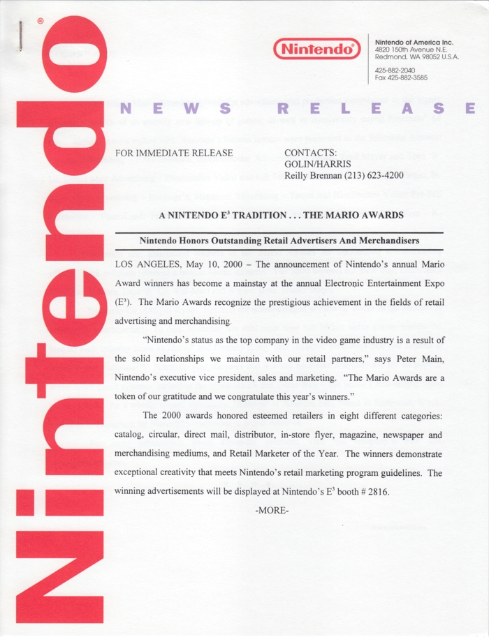 Corporate press release 8, front page Corporate press release 8, front page