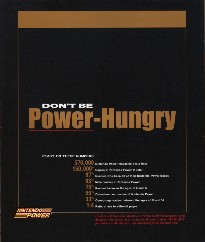 Back of gold edition of Nintendo Power Back of gold edition of Nintendo Power