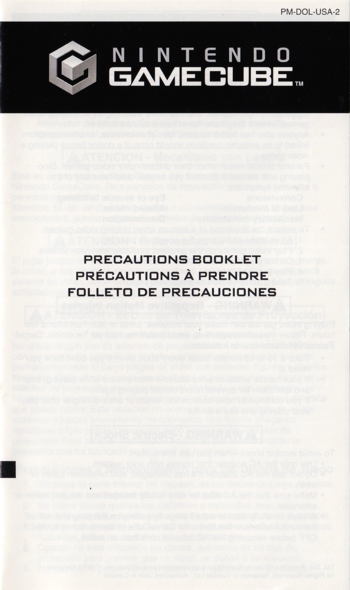 Precautions booklet