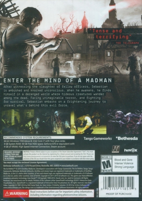 Back of case Back of case