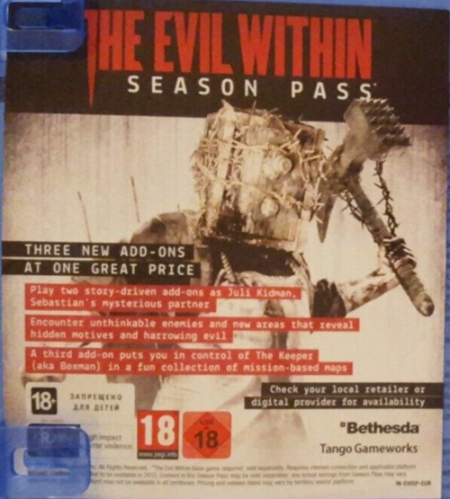 Front of advertisement