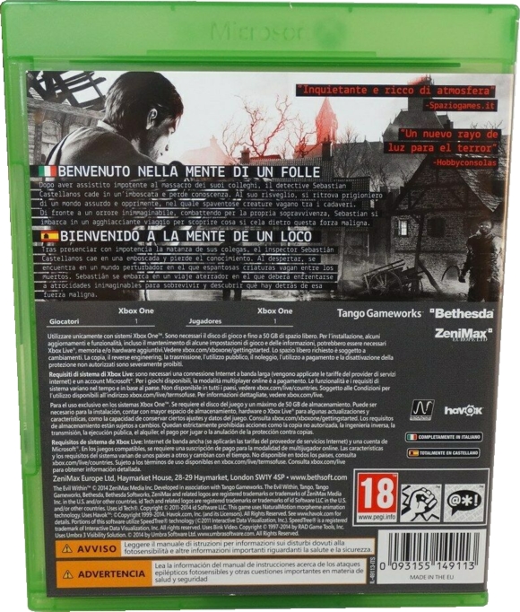 Back of game case