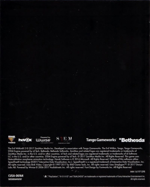 Back of manual