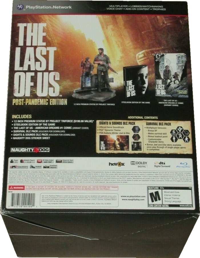 Back of outer box Back of outer box