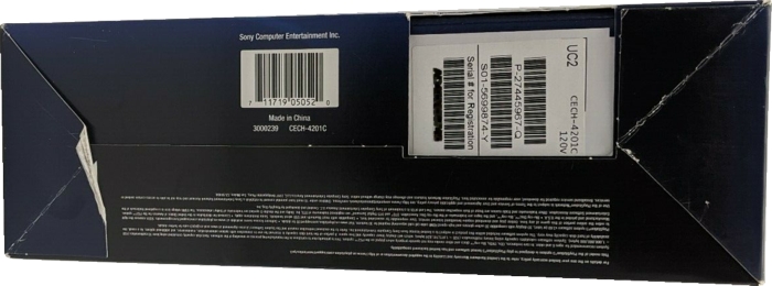 Bottom of outer box (censored serial number) Bottom of outer box (censored serial number)