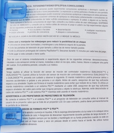 Health and warranty sheet