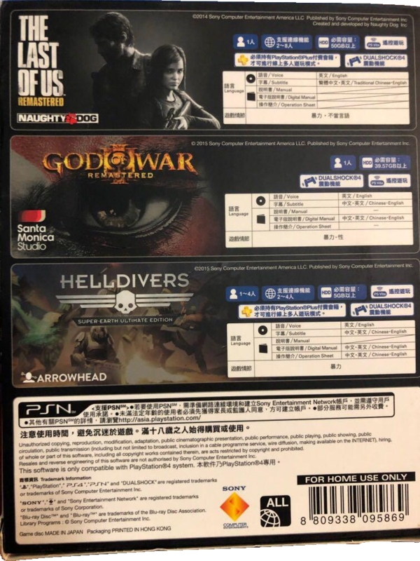 Back of box