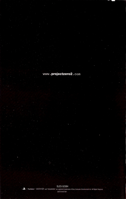 Back of manual Back of manual