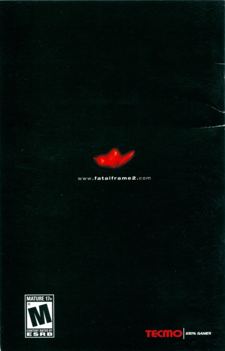 Back of English manual