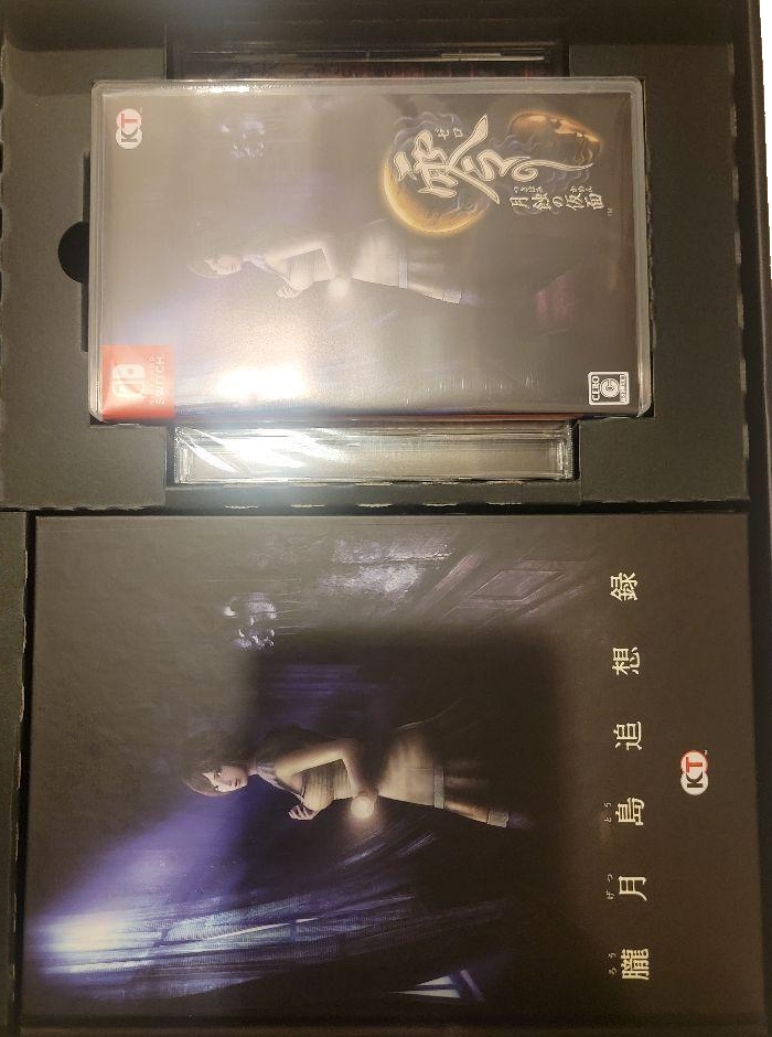 Novel and game (on top of soundtrack) inside box