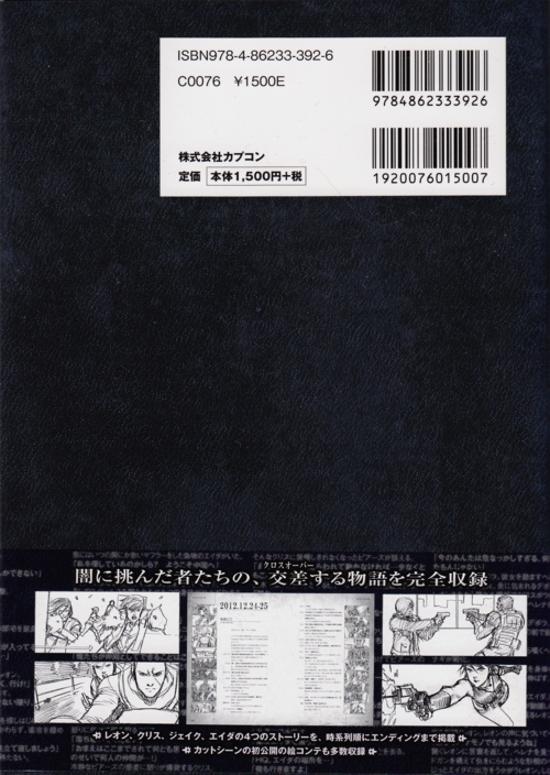 Back of slipcover with obi