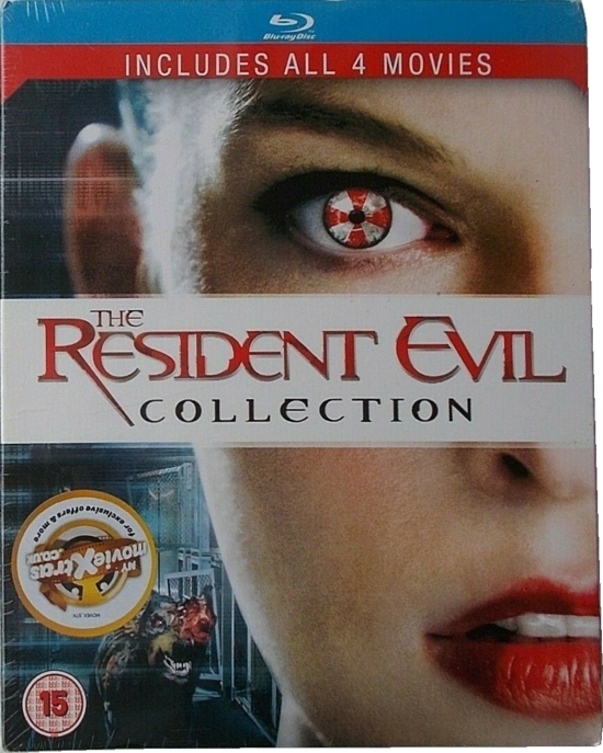 Front of slipcover with sticker