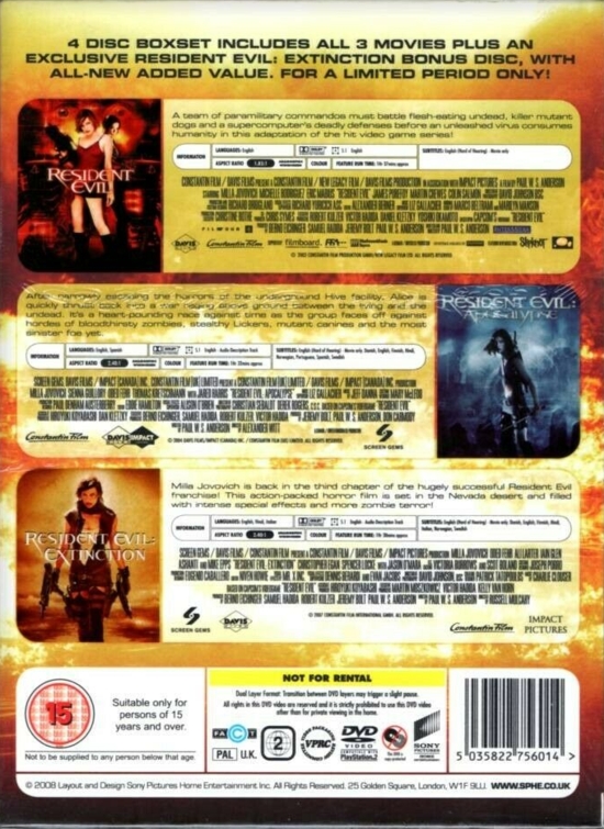 Back of slipcover