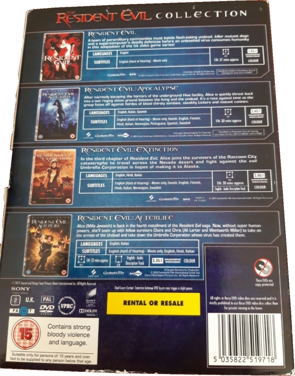 Back of slipcover