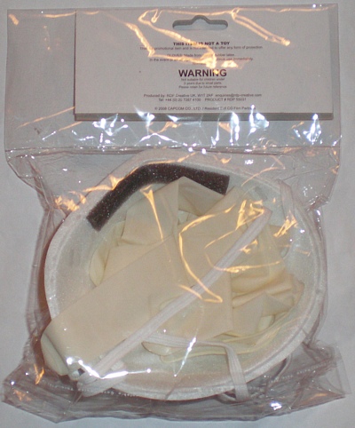 Mask and gloves, back