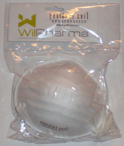 Mask and gloves, front