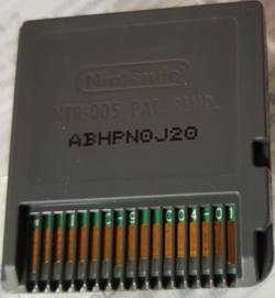 Back of cartridge