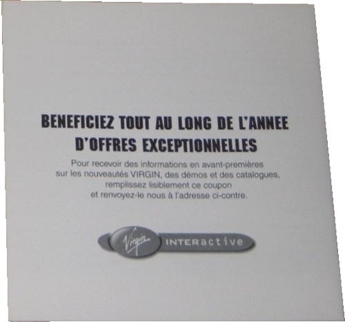 Front of registration card