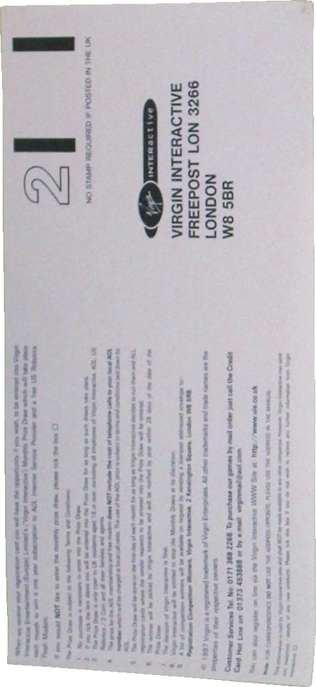 Registration card