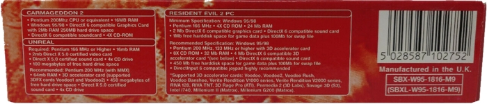 Bottom of box