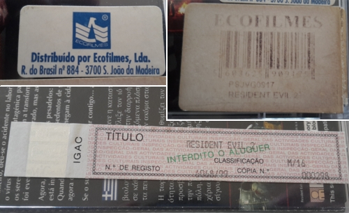 Stickers on the back of games distributed in Portugal in 1999