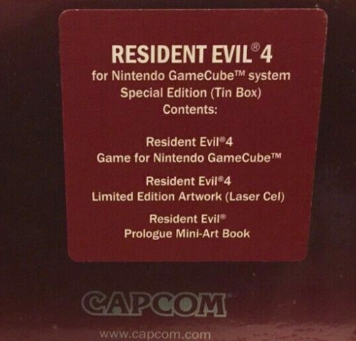 Sticker on the back of the box