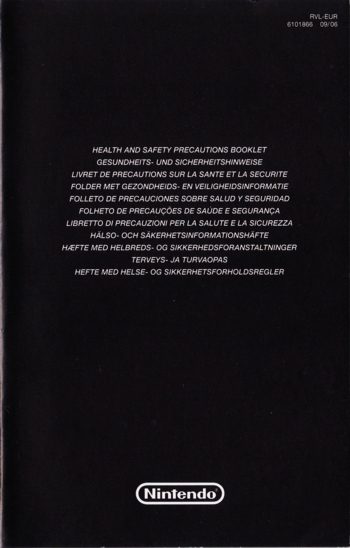 Precautions booklet