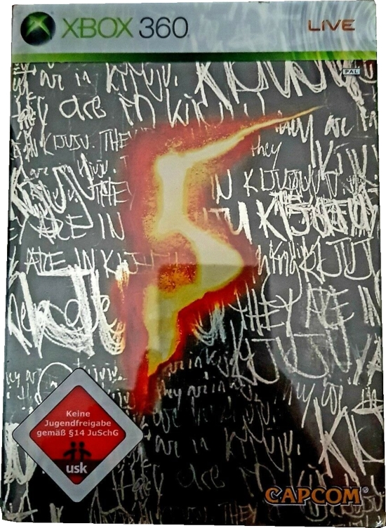 Front of case inside slipcover