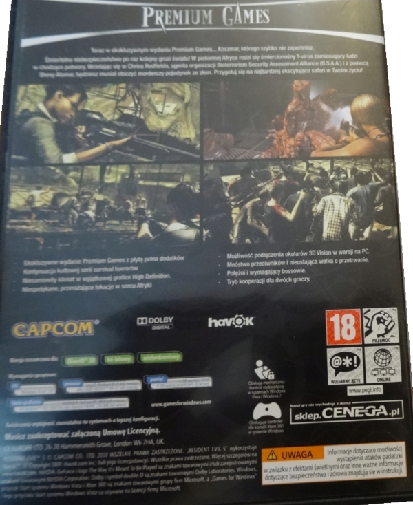 Back of game