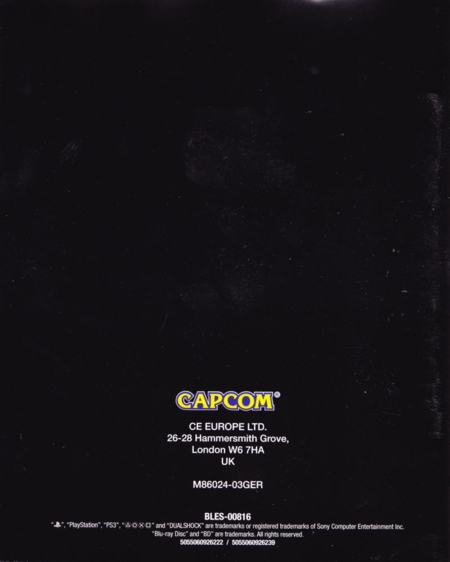 Back of manual