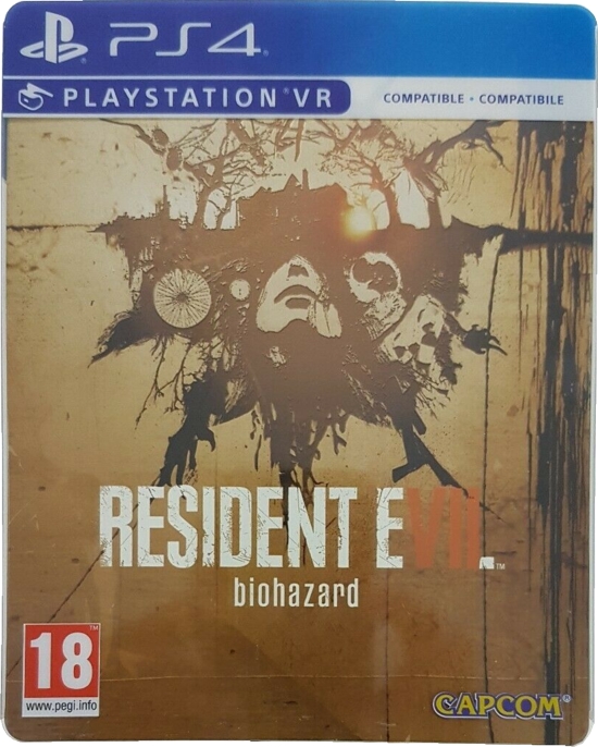 Front of steelbook inside plastic slipcover