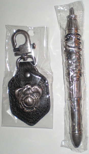 Key ring and pen