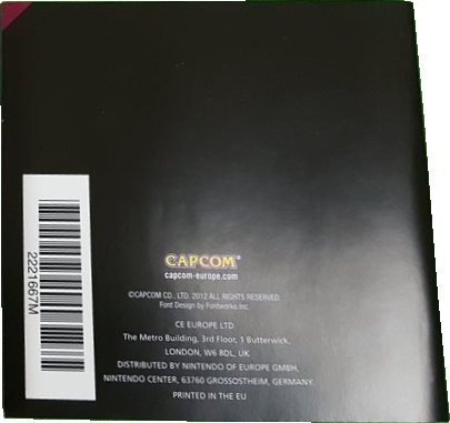 Back of manual