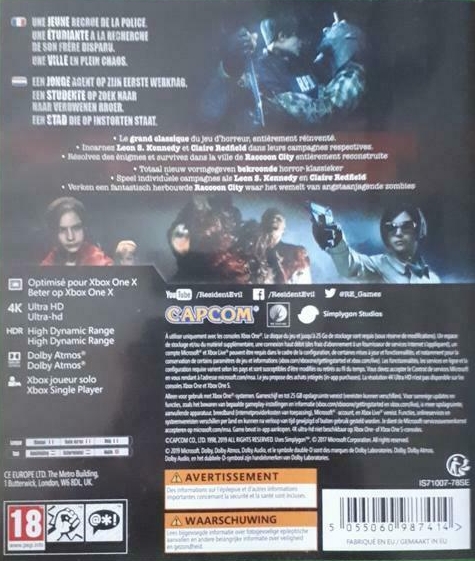 Back of game case