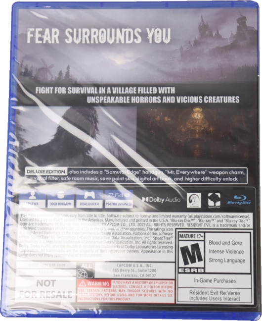 Back of game