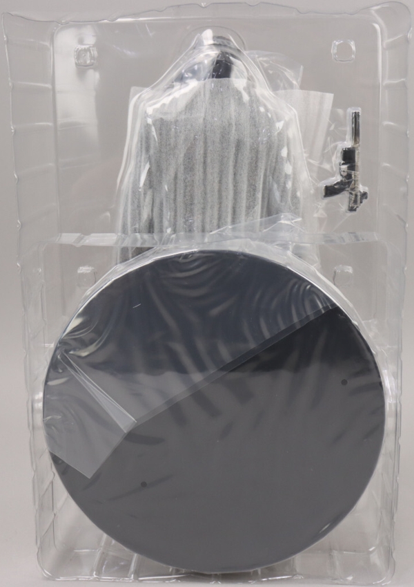 Back of statue in plastic