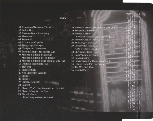 Back of disc 2 insert