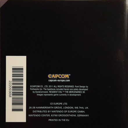 Back of manual